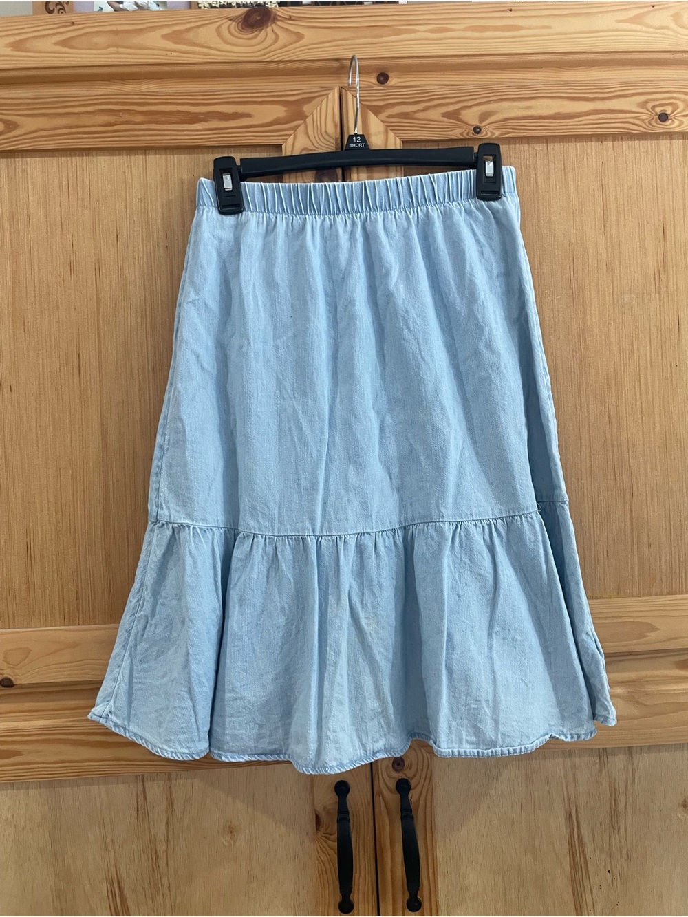 Old navy chambray denim skirt western festival rodeo country